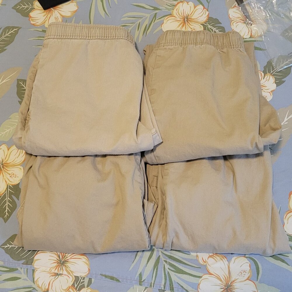 Lot of 4 - Old Navy Boys XXL 18 Jogger & Straight Built in Flex Pants Bundle Set